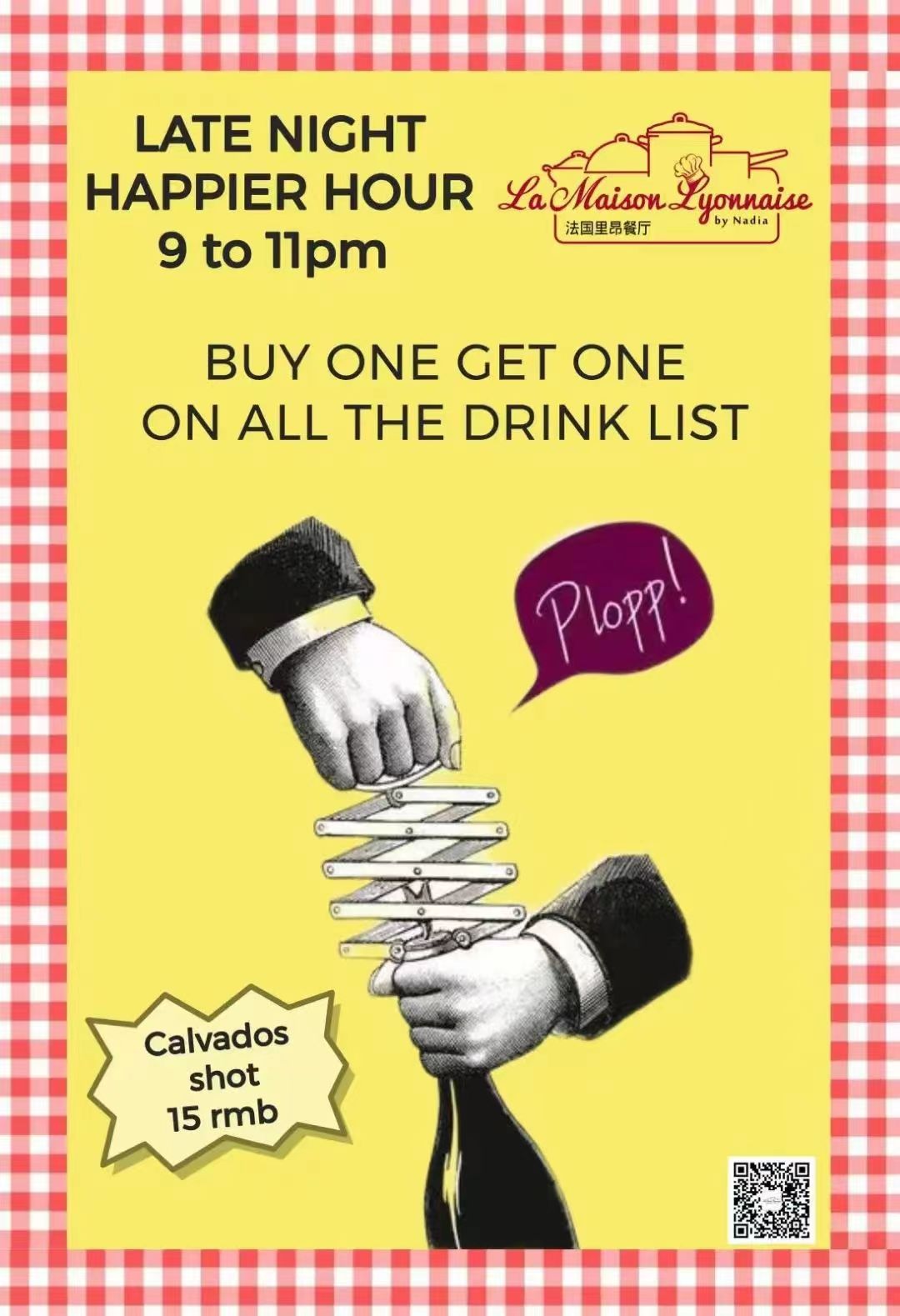 La Maison's Late Night Happier Hour, BOGO Drinks the Beijinger