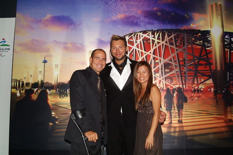Gregory Burns Gold Paralympian Ian Thorpe &amp; Mrs Gregory Burn